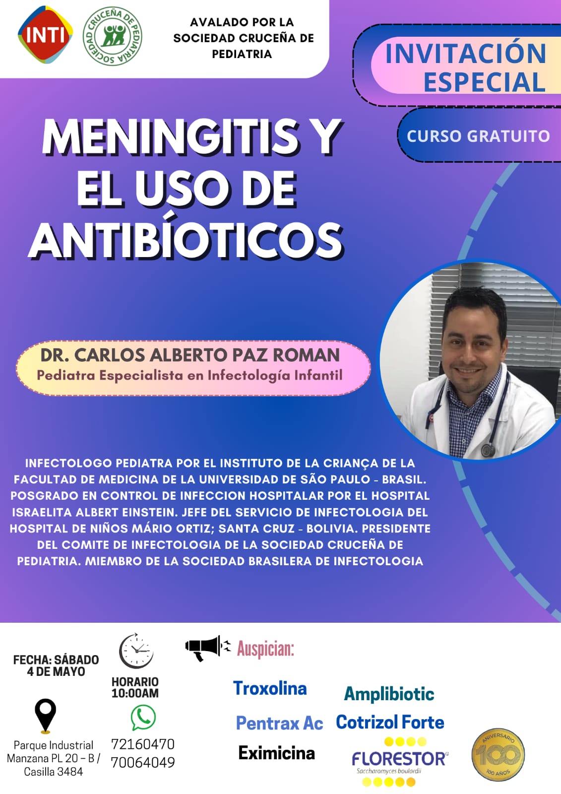Meningitis y el uso de antibióticos